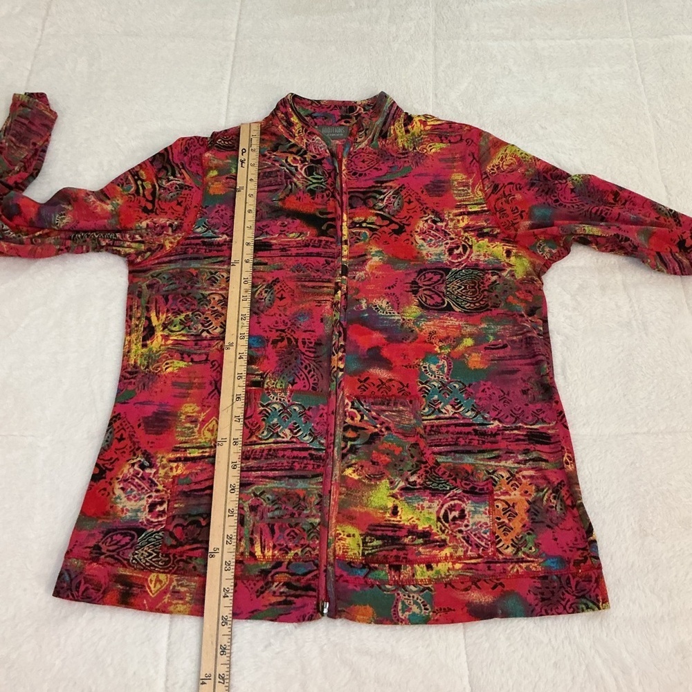 Vibrant Multicolor Zip-Up Jacket - Picture 5 of 6